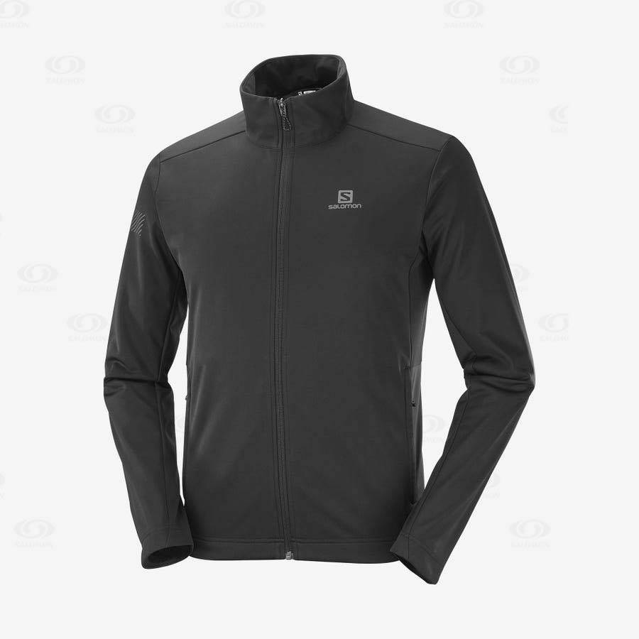 Chaqueta Softshell Salomon Chaquetas GORE TEX INFINIUM™ WINDSTOPPER® Hombre Negros | MX-S2612