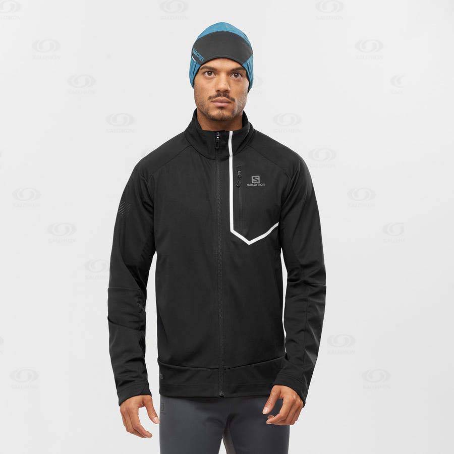 Chaqueta Softshell Salomon Chaquetas GORE-TEX INFINIUM™ WINDSTOPPER® PRO Hombre Negros | MX-W1320