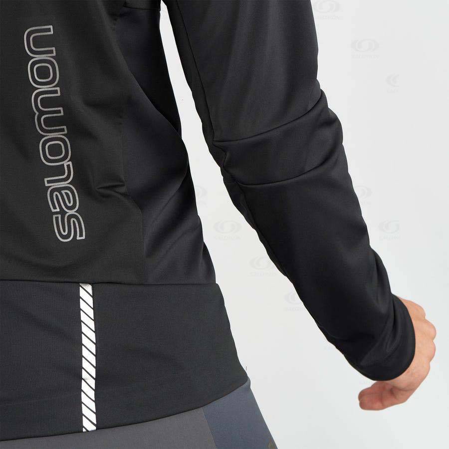 Chaqueta Softshell Salomon Chaquetas GORE-TEX INFINIUM™ WINDSTOPPER® PRO Hombre Negros | MX-W1320