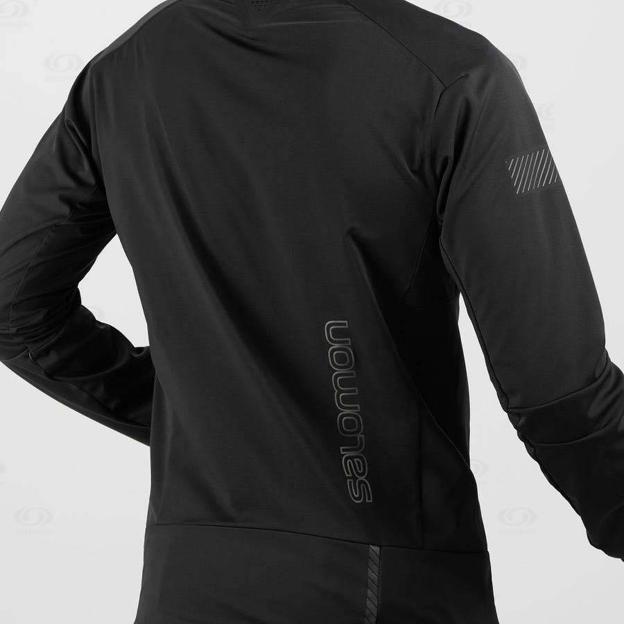 Chaqueta Softshell Salomon Chaquetas GORE-TEX INFINIUM™ WINDSTOPPER® PRO Hombre Negros | MX-W1320