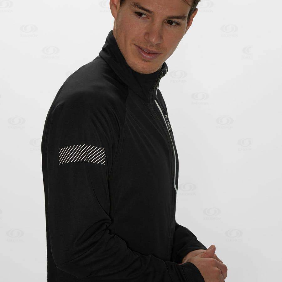 Chaqueta Softshell Salomon Chaquetas GORE-TEX INFINIUM™ WINDSTOPPER® PRO Hombre Negros | MX-W1320