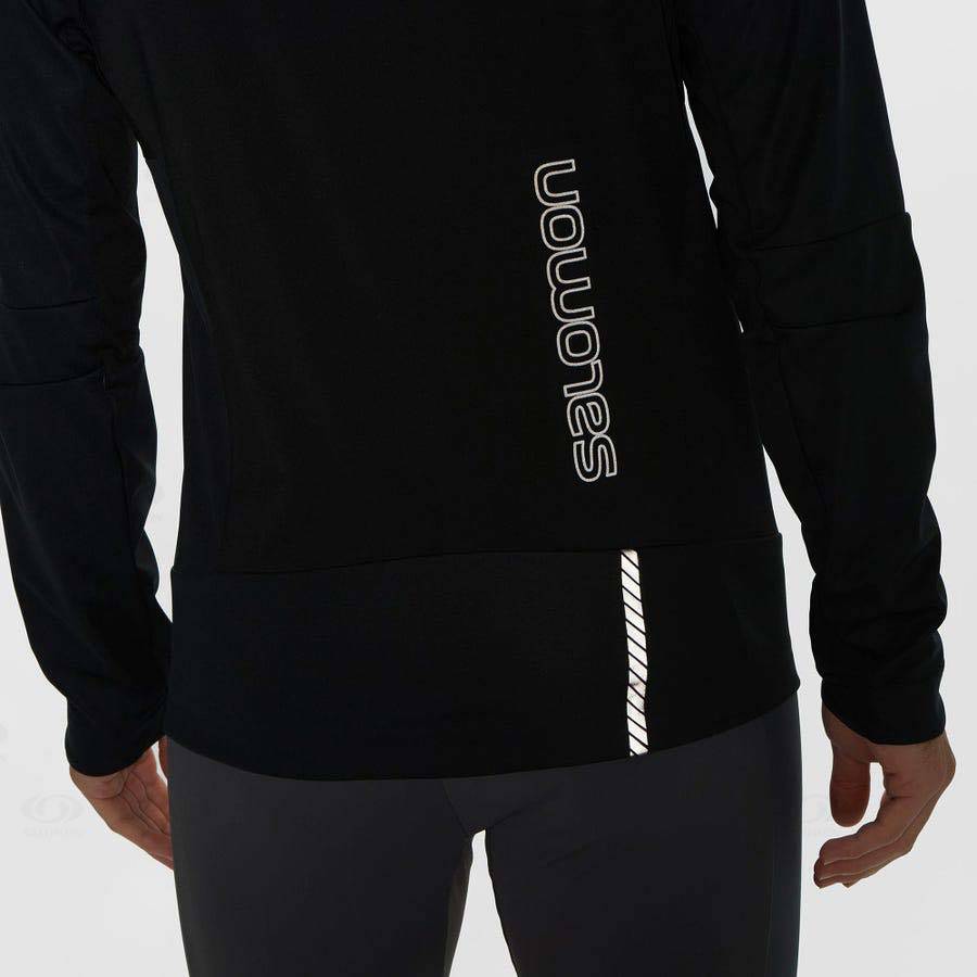 Chaqueta Softshell Salomon Chaquetas GORE-TEX INFINIUM™ WINDSTOPPER® PRO Hombre Negros | MX-W1320