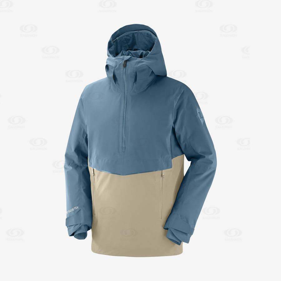 Chaqueta Softshell Salomon Chaquetas GRAVITY GORE-TEX ANORAK Hombre Azules | MX-L2327