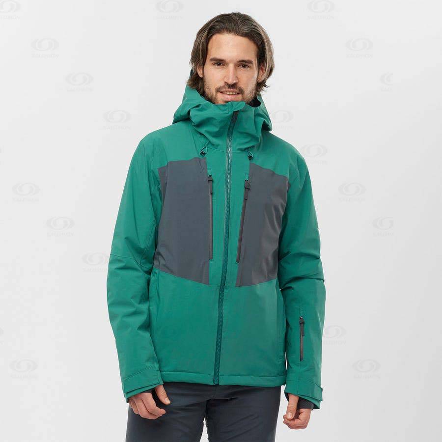 Chaqueta Softshell Salomon Chaquetas HIGHLAND Hombre Verdes | MX-A2452