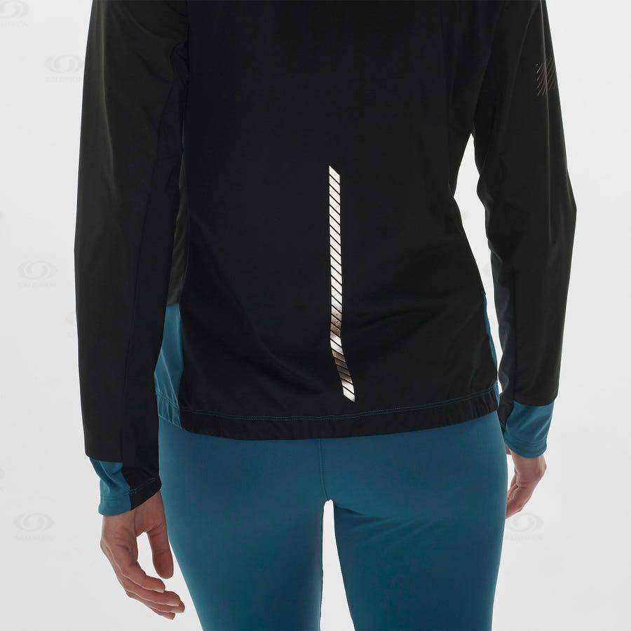 Chaqueta Softshell Salomon Chaquetas LIGHT SHELL Mujer Negros | MX-N2030