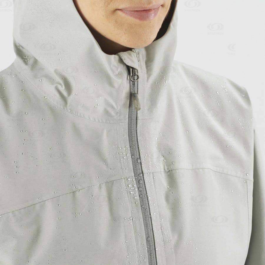 Chaqueta Softshell Salomon Chaquetas OUTLINE GORE-TEX 2.5L Mujer Blancos | MX-A1521