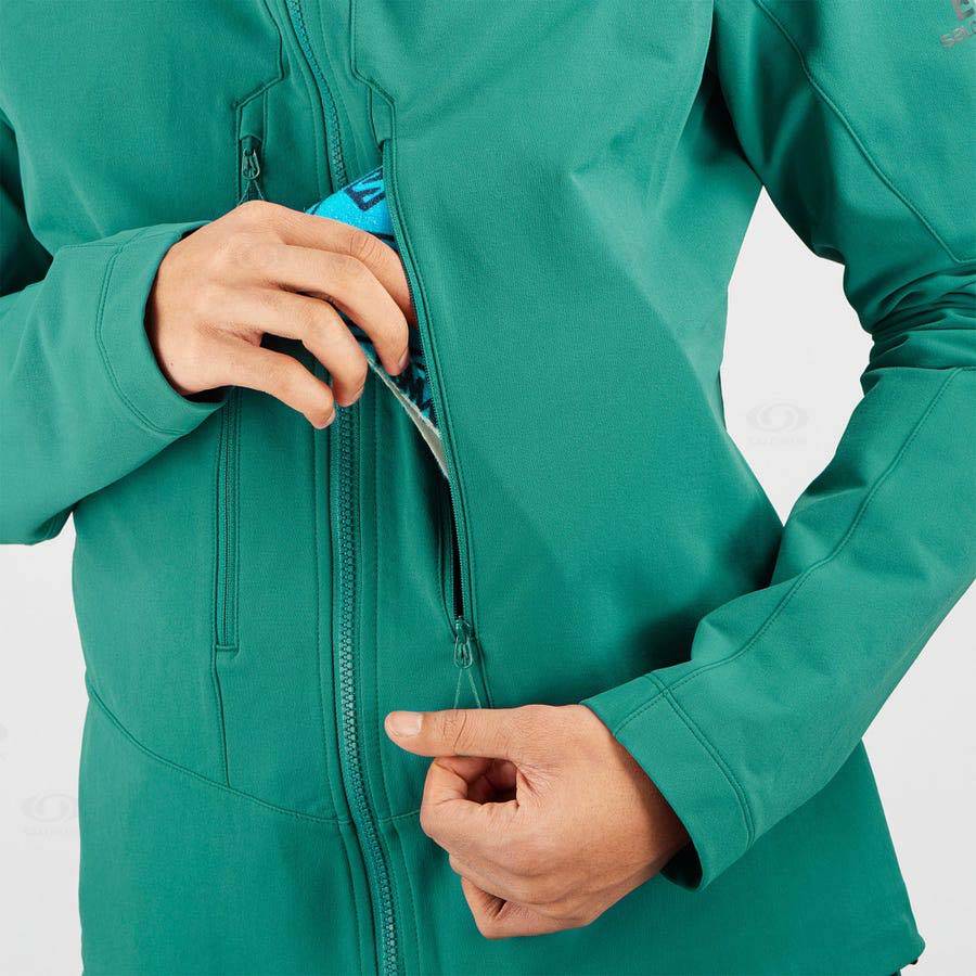 Chaqueta Softshell Salomon Chaquetas OUTPEAK SOFTSHELL Hombre Verdes | MX-A1682