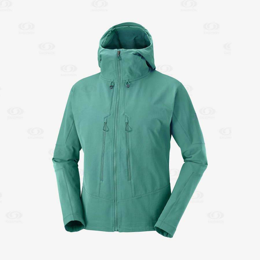 Chaqueta Softshell Salomon Chaquetas OUTPEAK SOFTSHELL Hombre Verdes | MX-A1682