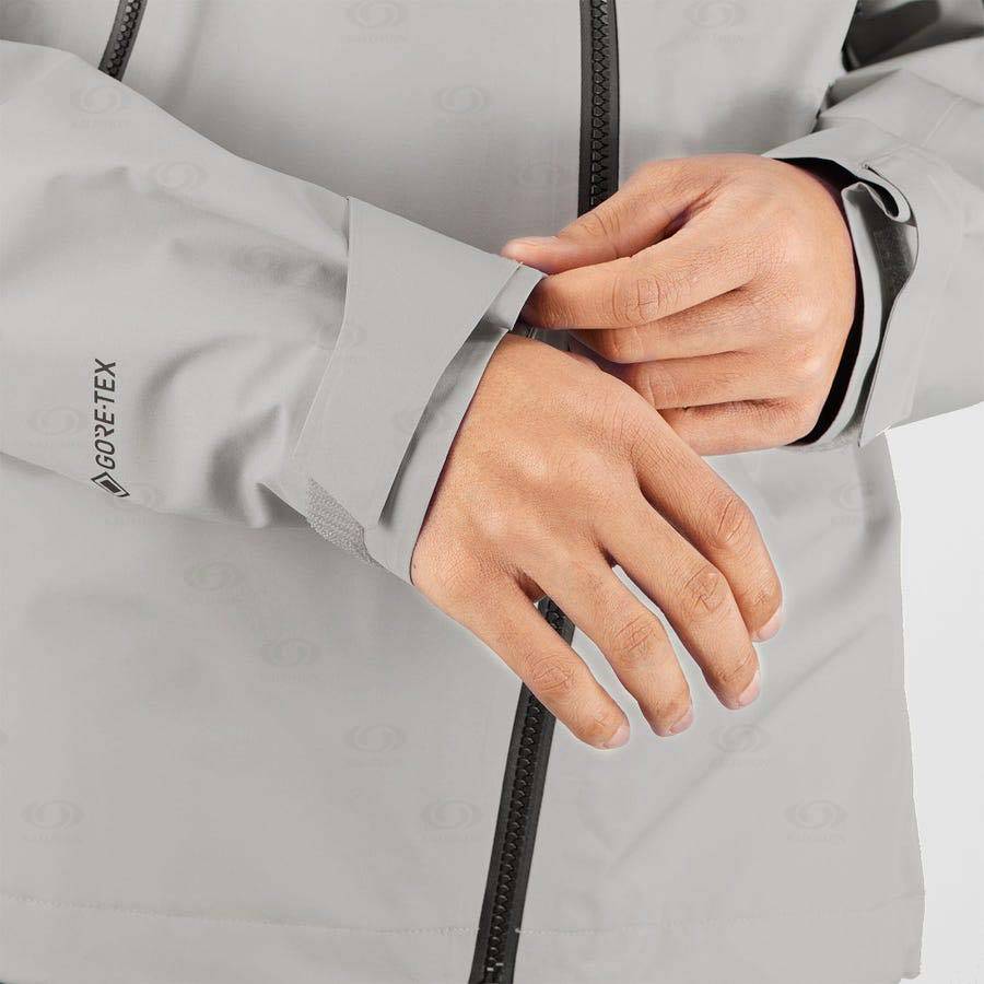 Chaqueta Softshell Salomon Chaquetas OUTLINE GORE-TEX HYBRID Hombre Negros Grises | MX-A1913