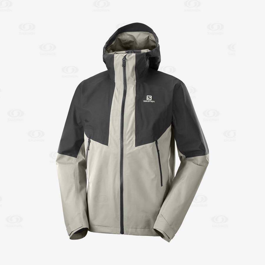 Chaqueta Softshell Salomon Chaquetas OUTLINE GORE-TEX HYBRID Hombre Negros Grises | MX-A1913