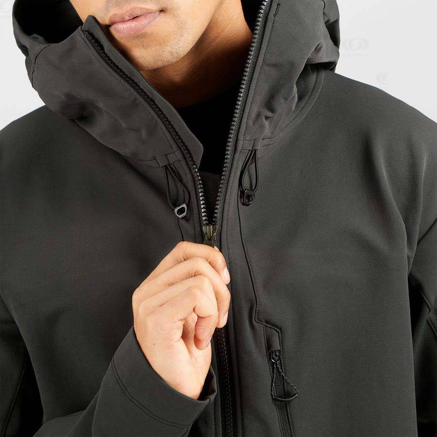 Chaqueta Softshell Salomon Chaquetas OUTPEAK SOFTSHELL Hombre Negros | MX-A2354