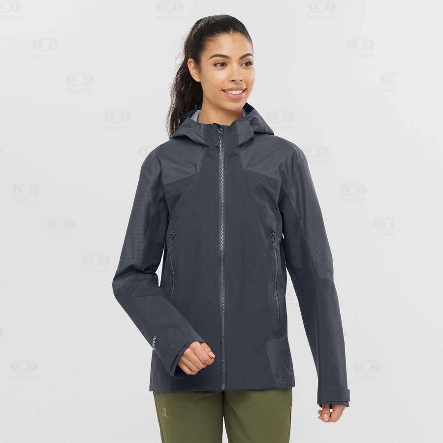 Chaqueta Softshell Salomon Chaquetas OUTLINE GORE-TEX HYBRID Mujer Negros | MX-L1683