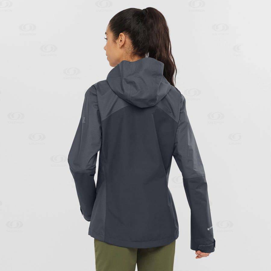 Chaqueta Softshell Salomon Chaquetas OUTLINE GORE-TEX HYBRID Mujer Negros | MX-L1683