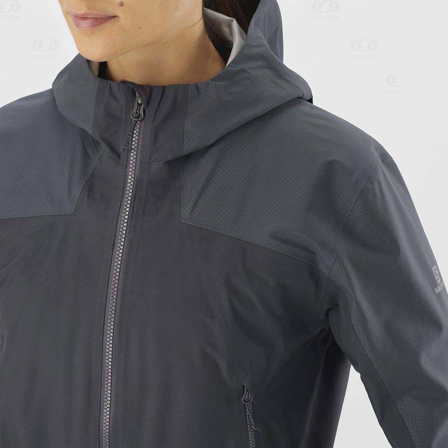 Chaqueta Softshell Salomon Chaquetas OUTLINE GORE-TEX HYBRID Mujer Negros | MX-L1683