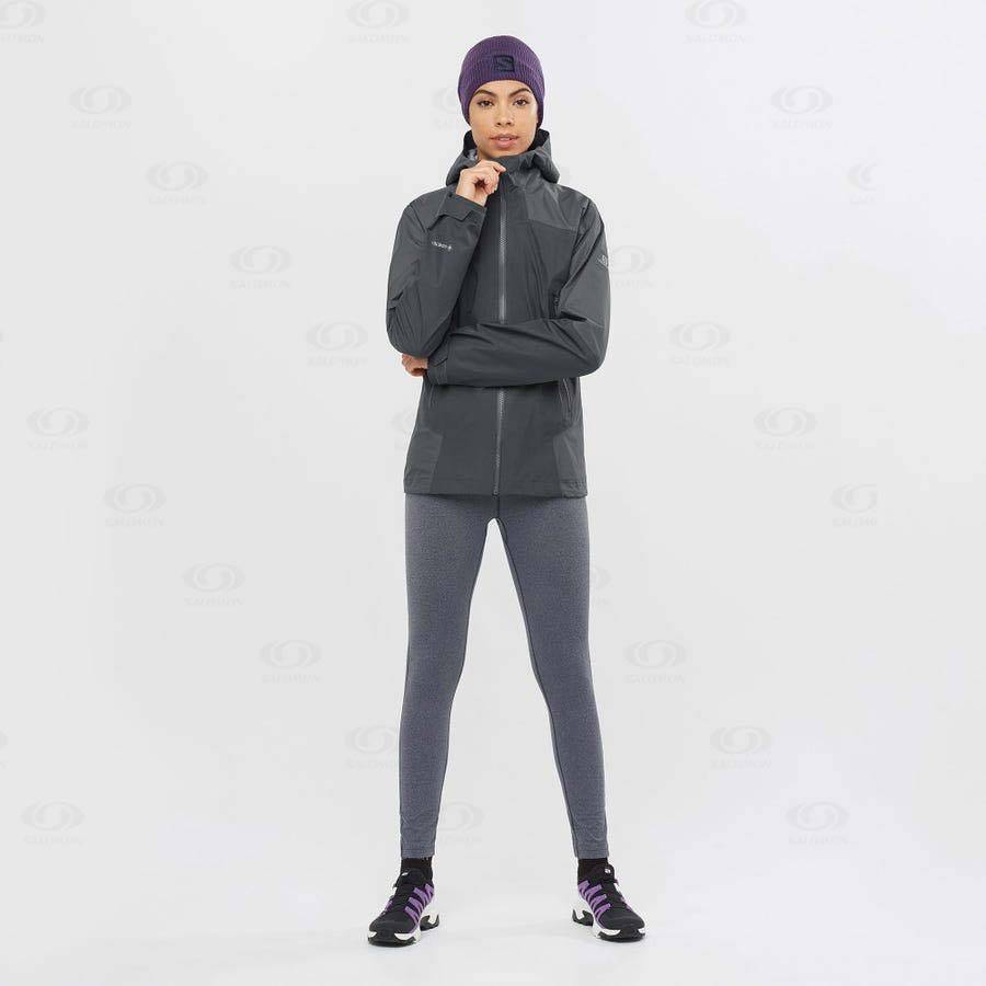 Chaqueta Softshell Salomon Chaquetas OUTLINE GORE-TEX HYBRID Mujer Negros | MX-L1683