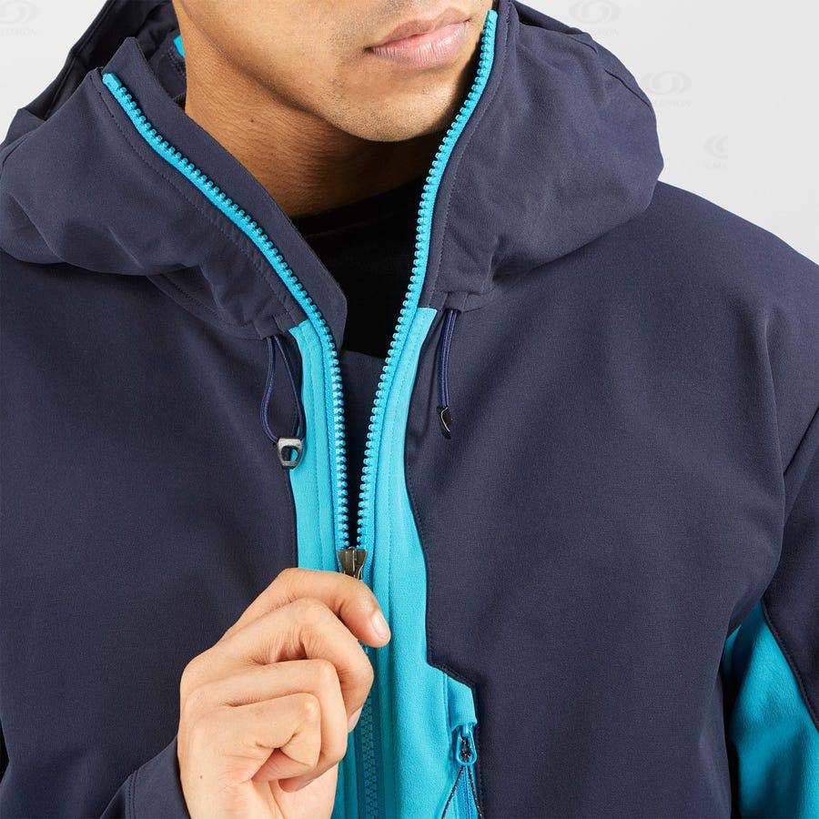 Chaqueta Softshell Salomon Chaquetas OUTPEAK SOFTSHELL Hombre Azules | MX-M1125