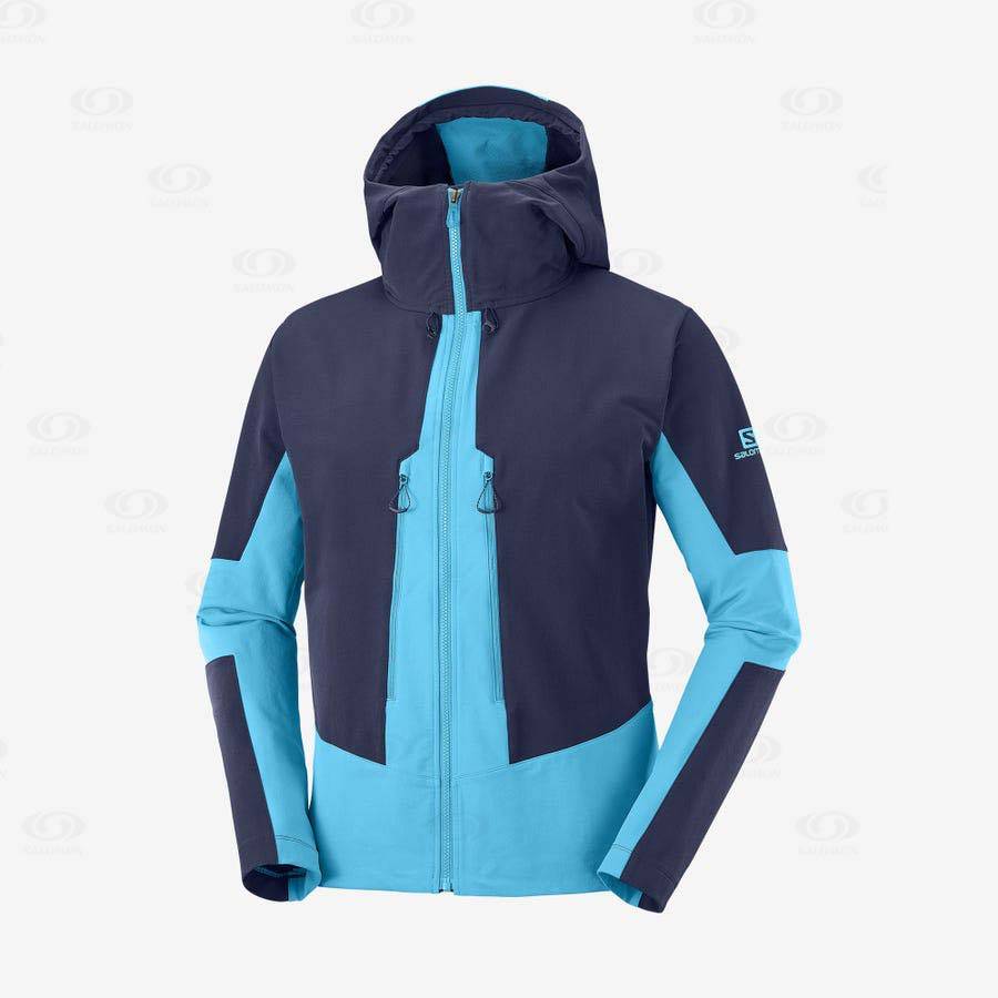 Chaqueta Softshell Salomon Chaquetas OUTPEAK SOFTSHELL Hombre Azules | MX-M1125