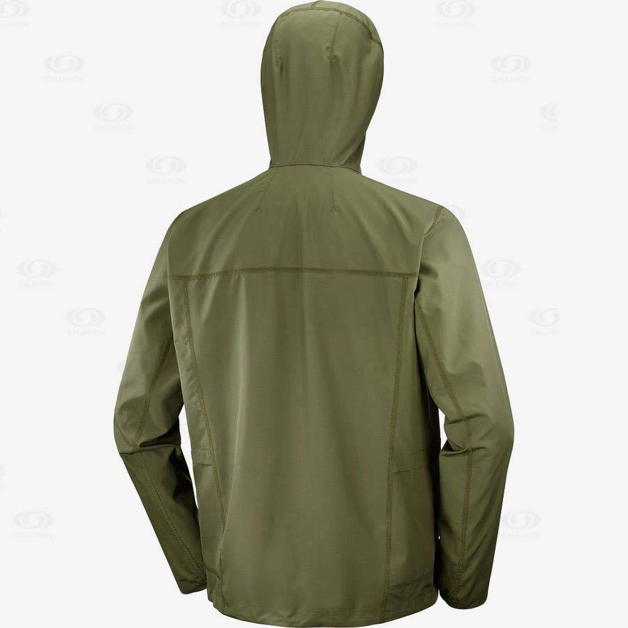 Chaqueta Softshell Salomon Chaquetas OUTLIFE PACKABLE SHELL U Mujer Verde Oliva | MX-M1272