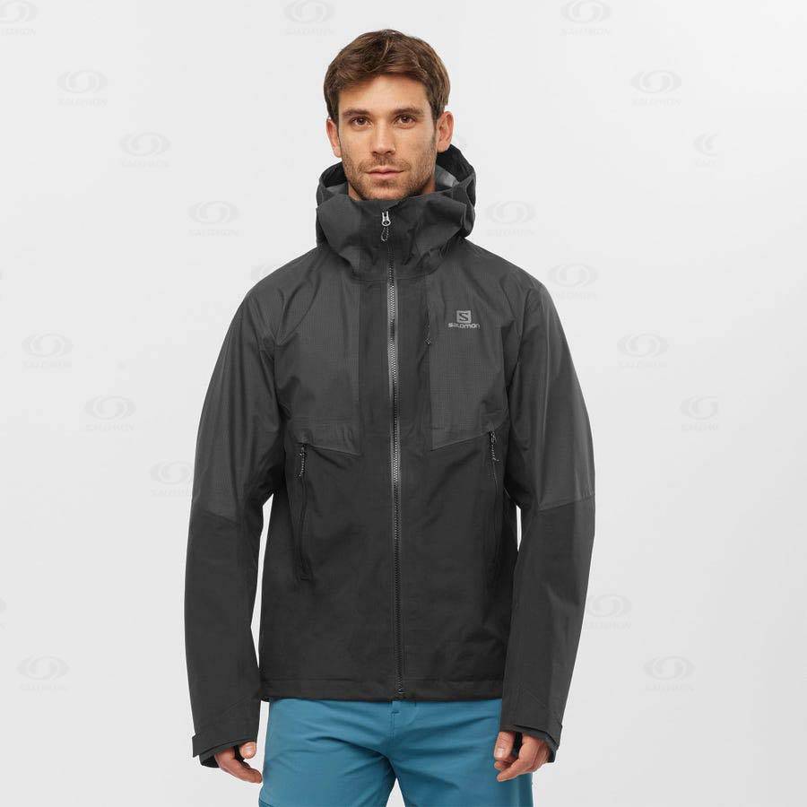 Chaqueta Softshell Salomon Chaquetas OUTLINE GORE-TEX HYBRID Hombre Negros | MX-M2308