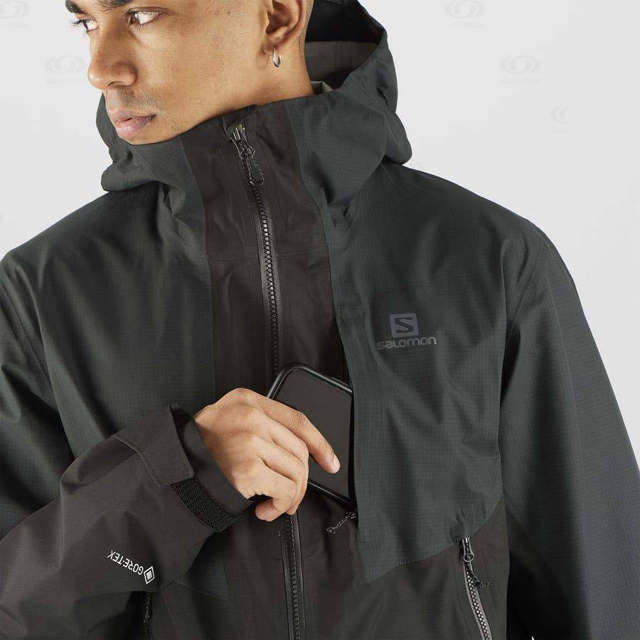 Chaqueta Softshell Salomon Chaquetas OUTLINE GORE-TEX HYBRID Hombre Negros | MX-M2308