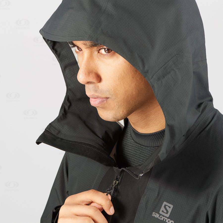 Chaqueta Softshell Salomon Chaquetas OUTLINE GORE-TEX HYBRID Hombre Negros | MX-M2308