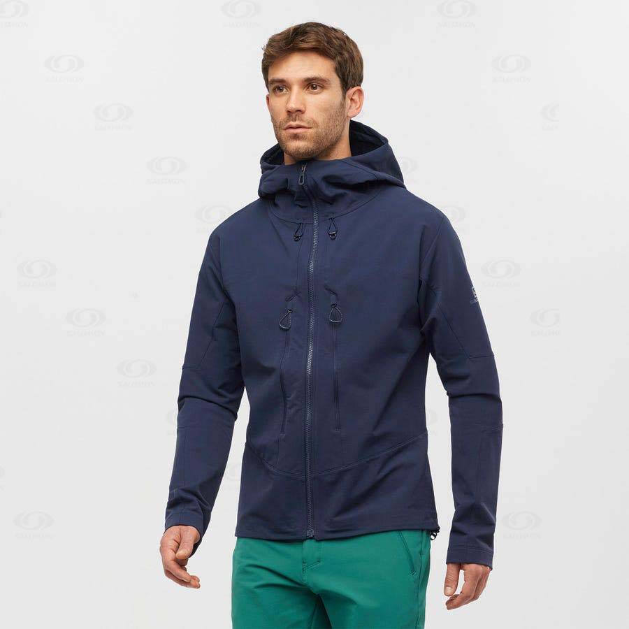 Chaqueta Softshell Salomon Chaquetas OUTPEAK SOFTSHELL Hombre Azul Marino | MX-N1260