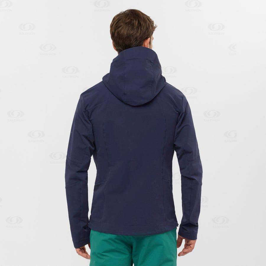 Chaqueta Softshell Salomon Chaquetas OUTPEAK SOFTSHELL Hombre Azul Marino | MX-N1260