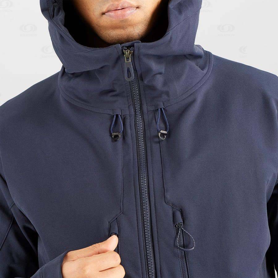 Chaqueta Softshell Salomon Chaquetas OUTPEAK SOFTSHELL Hombre Azul Marino | MX-N1260