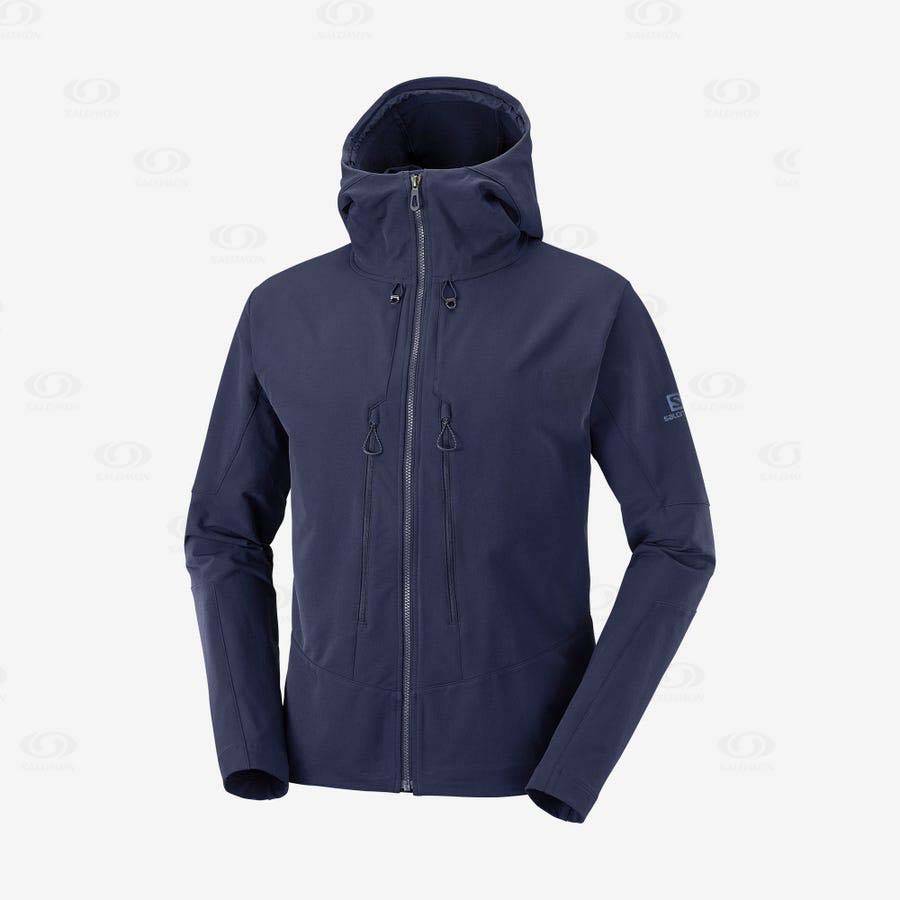 Chaqueta Softshell Salomon Chaquetas OUTPEAK SOFTSHELL Hombre Azul Marino | MX-N1260