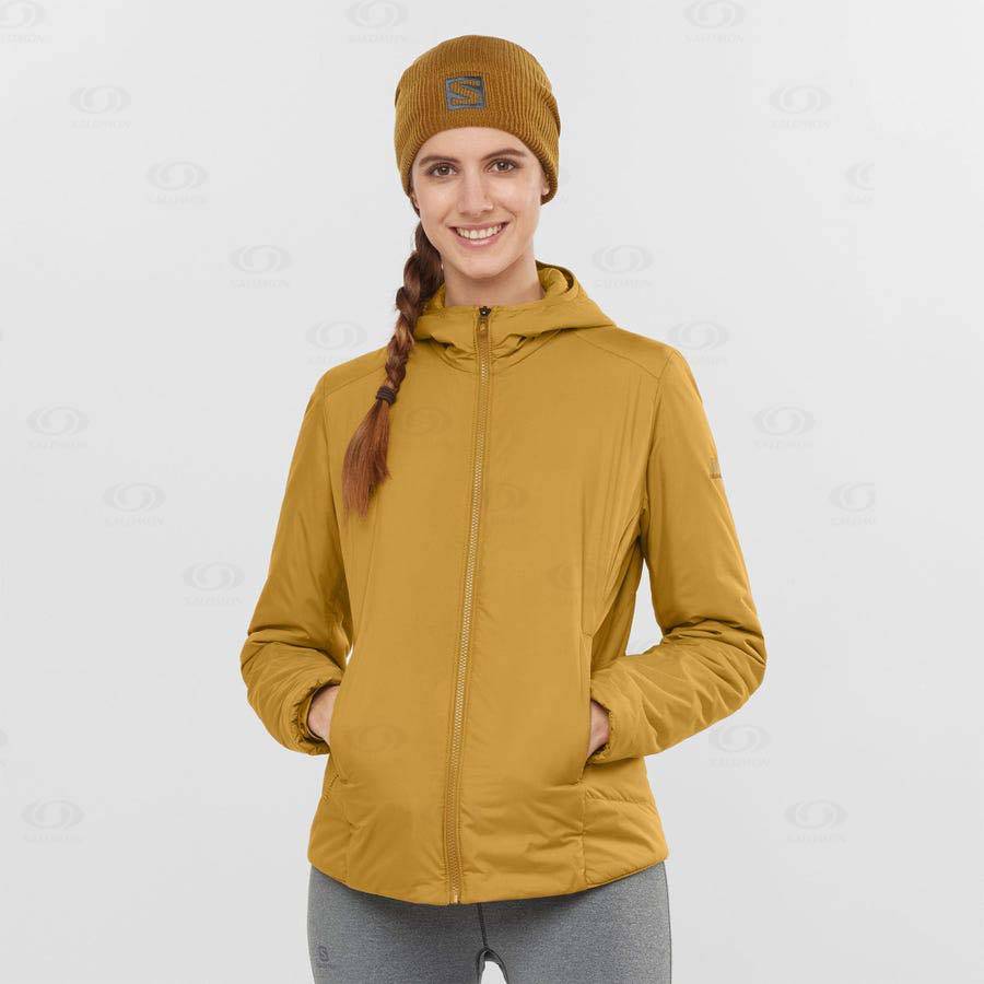 Chaqueta Softshell Salomon Chaquetas OUTRACK INSULATED Mujer Amarillos | MX-O1075