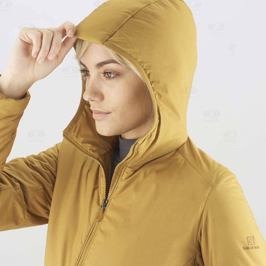 Chaqueta Softshell Salomon Chaquetas OUTRACK INSULATED Mujer Amarillos | MX-O1075