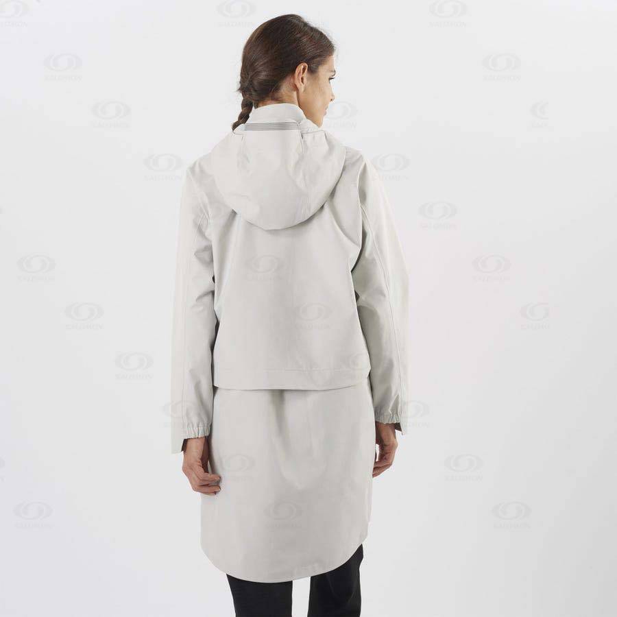 Chaqueta Softshell Salomon Chaquetas OUTLIFE WP COMMUTER PARKA W Mujer Blancos | MX-O1159