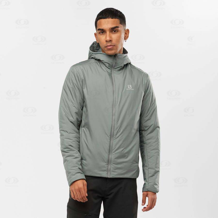 Chaqueta Softshell Salomon Chaquetas OUTRACK INSULATED Hombre Verde Oliva | MX-O1560