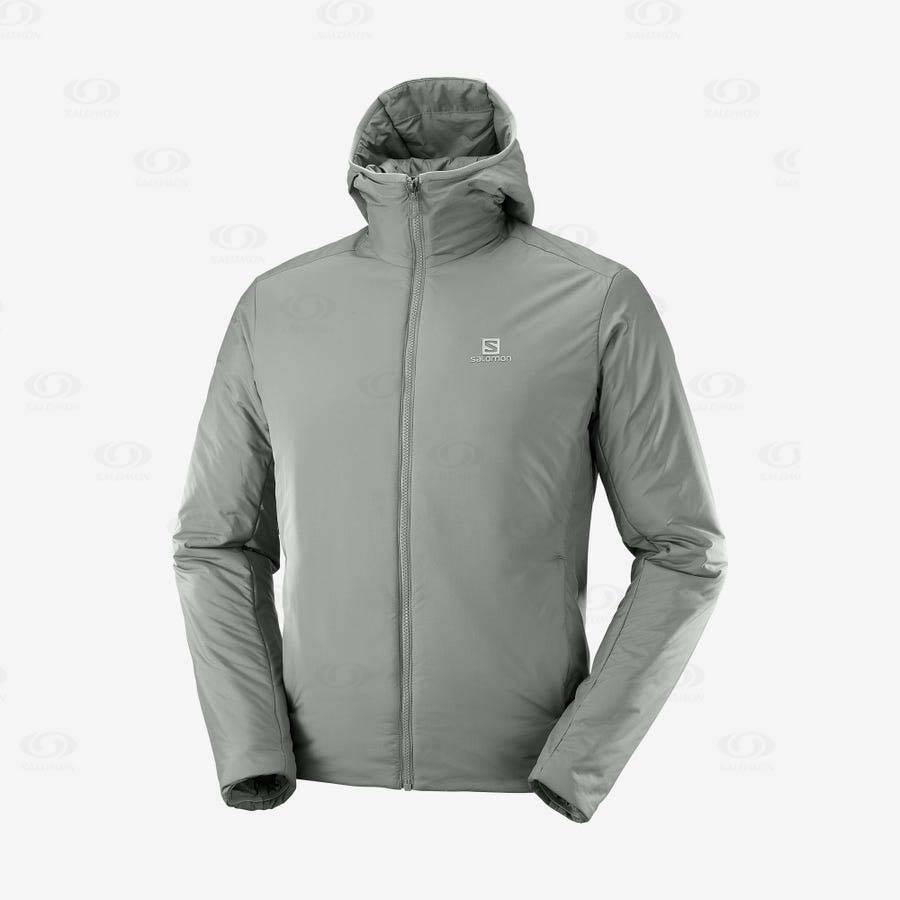 Chaqueta Softshell Salomon Chaquetas OUTRACK INSULATED Hombre Verde Oliva | MX-O1560