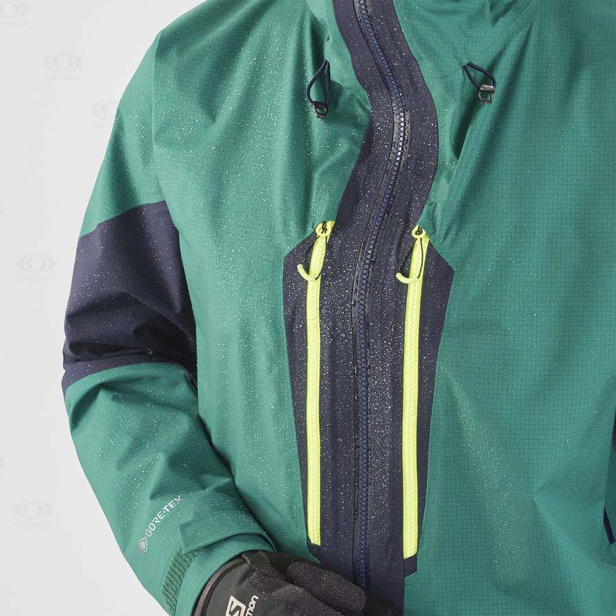 Chaqueta Softshell Salomon Chaquetas OUTPEAK GORE-TEX 3L Mujer Verdes | MX-O1735