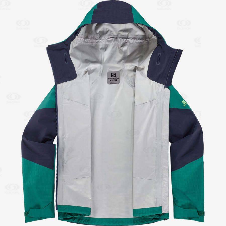 Chaqueta Softshell Salomon Chaquetas OUTPEAK GORE-TEX 3L Mujer Verdes | MX-O1735