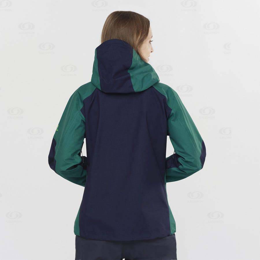 Chaqueta Softshell Salomon Chaquetas OUTPEAK GORE-TEX 3L Mujer Verdes | MX-O1735