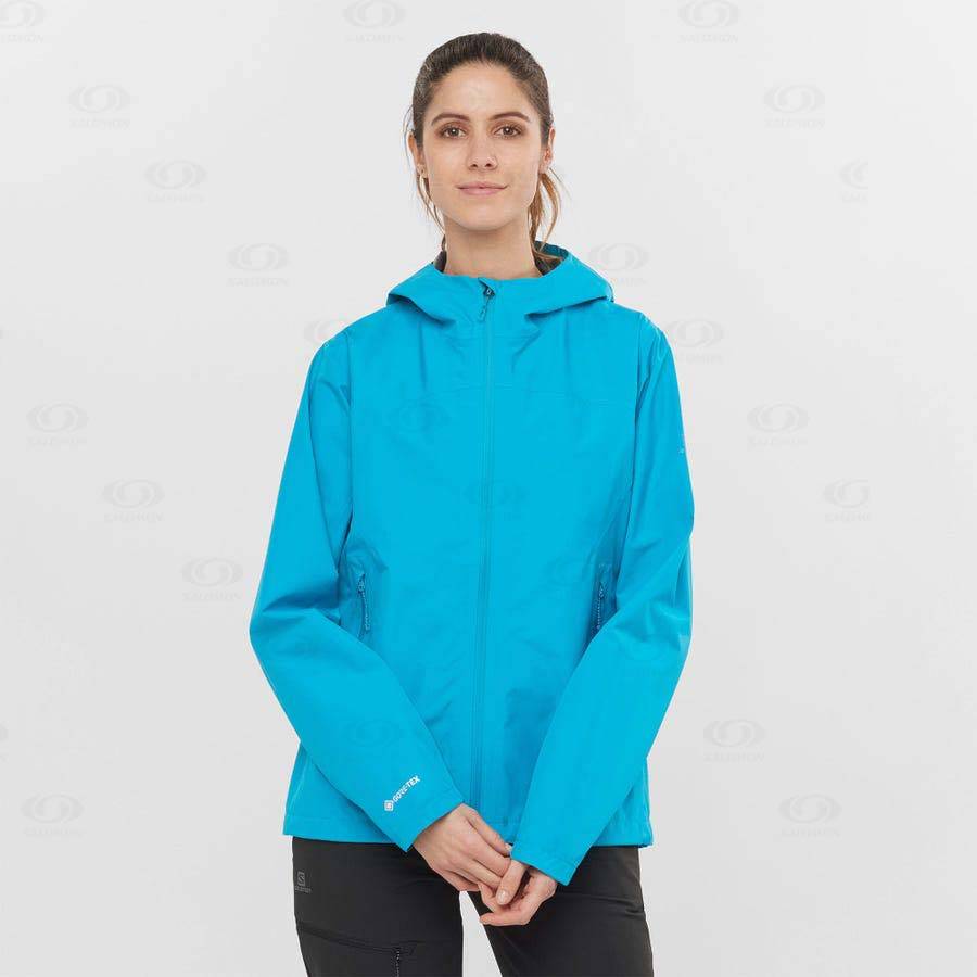 Chaqueta Softshell Salomon Chaquetas OUTLINE GORE-TEX 2.5L Mujer Azules | MX-O1903