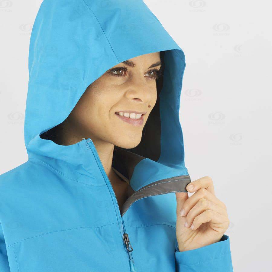 Chaqueta Softshell Salomon Chaquetas OUTLINE GORE-TEX 2.5L Mujer Azules | MX-O1903