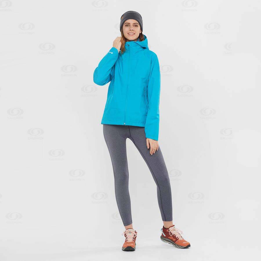 Chaqueta Softshell Salomon Chaquetas OUTLINE GORE-TEX 2.5L Mujer Azules | MX-O1903