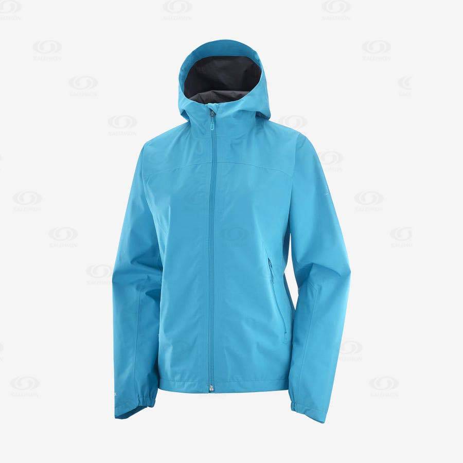 Chaqueta Softshell Salomon Chaquetas OUTLINE GORE-TEX 2.5L Mujer Azules | MX-O1903