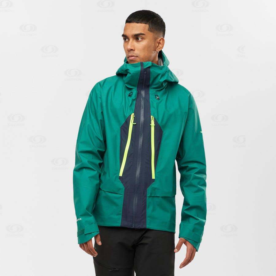 Chaqueta Softshell Salomon Chaquetas OUTPEAK GORE-TEX 3L Hombre Verdes | MX-O2335