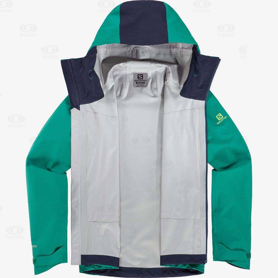 Chaqueta Softshell Salomon Chaquetas OUTPEAK GORE-TEX 3L Hombre Verdes | MX-O2335