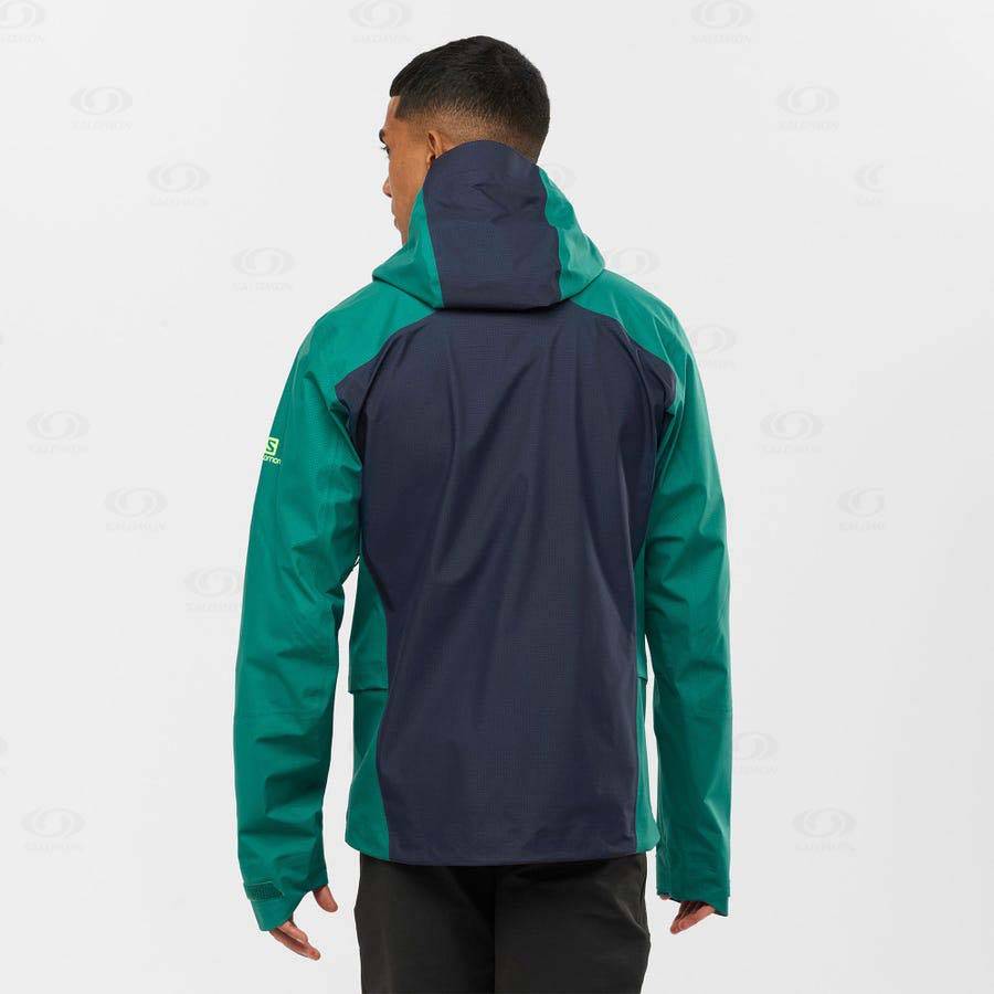 Chaqueta Softshell Salomon Chaquetas OUTPEAK GORE-TEX 3L Hombre Verdes | MX-O2335