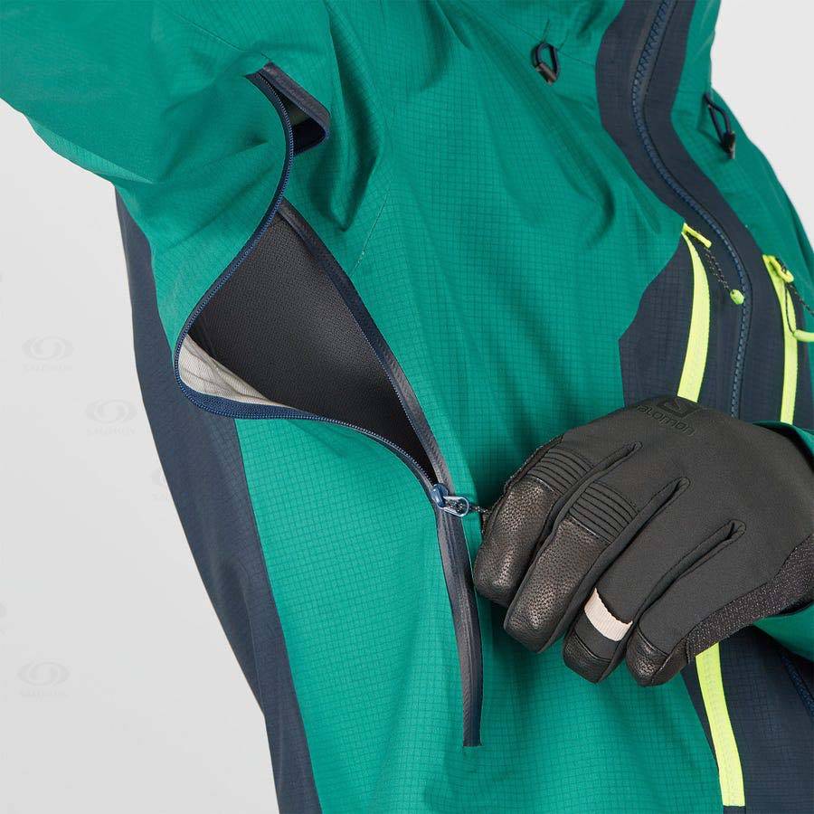 Chaqueta Softshell Salomon Chaquetas OUTPEAK GORE-TEX 3L Hombre Verdes | MX-O2335