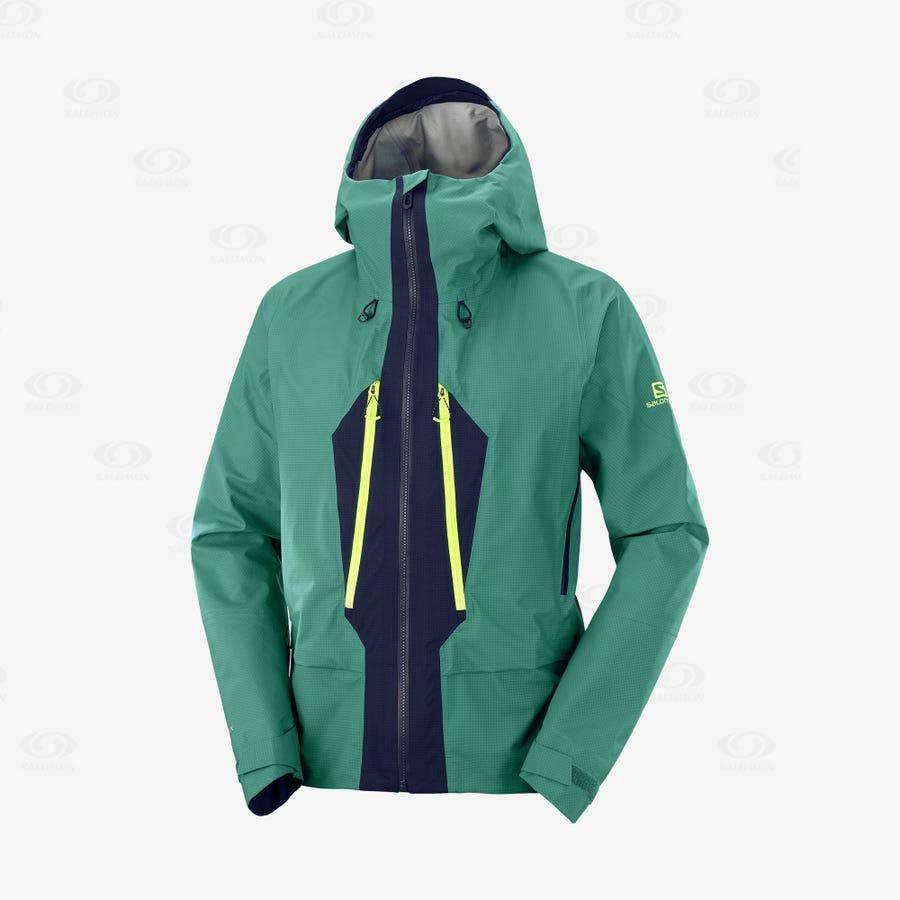 Chaqueta Softshell Salomon Chaquetas OUTPEAK GORE-TEX 3L Hombre Verdes | MX-O2335