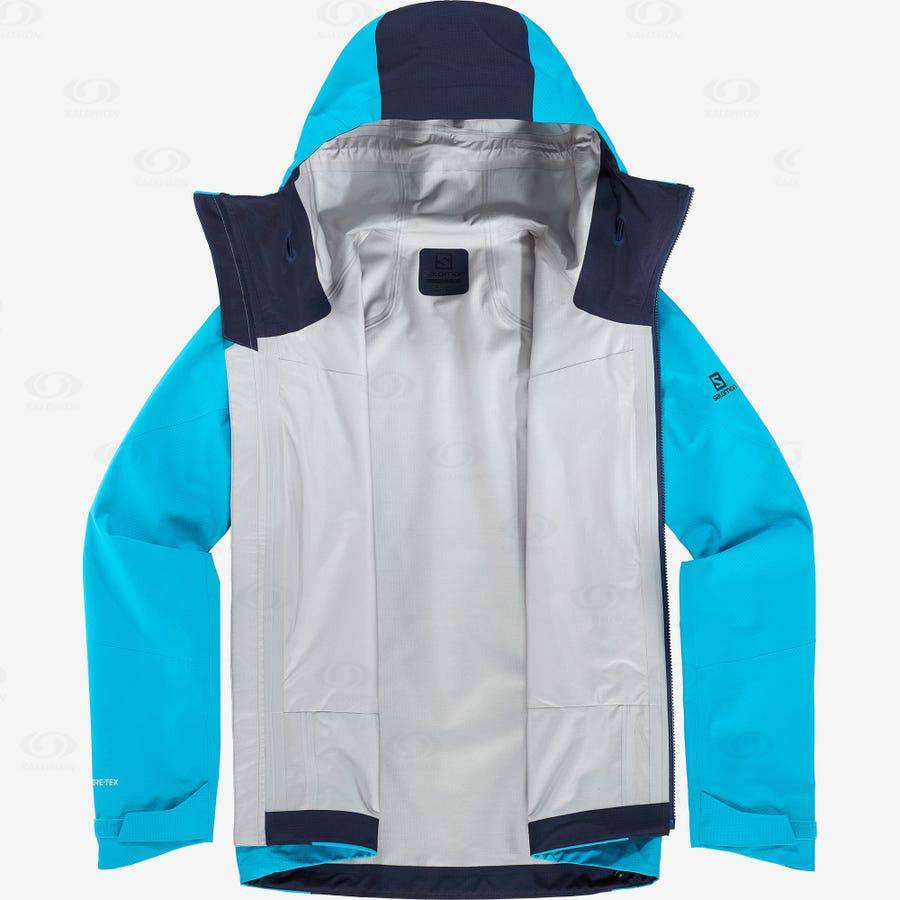 Chaqueta Softshell Salomon Chaquetas OUTPEAK GORE-TEX 3L Hombre Azules | MX-O2400