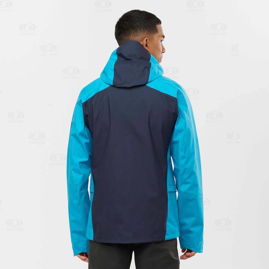 Chaqueta Softshell Salomon Chaquetas OUTPEAK GORE-TEX 3L Hombre Azules | MX-O2400