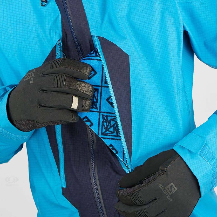 Chaqueta Softshell Salomon Chaquetas OUTPEAK GORE-TEX 3L Hombre Azules | MX-O2400