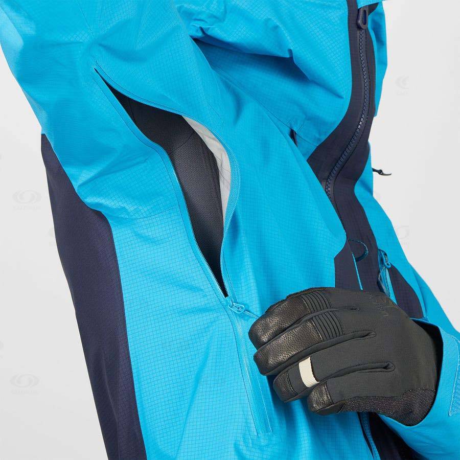 Chaqueta Softshell Salomon Chaquetas OUTPEAK GORE-TEX 3L Hombre Azules | MX-O2400